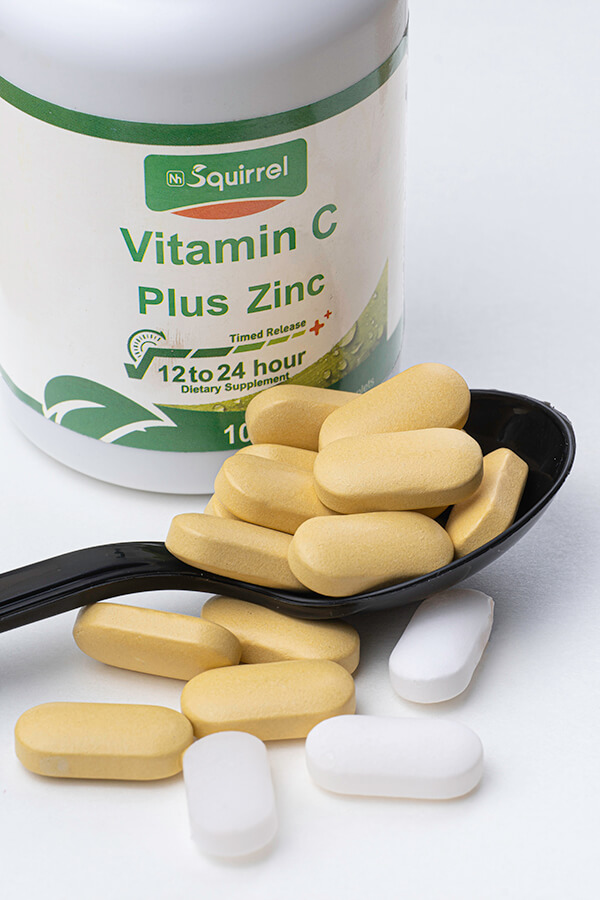 Zinc 15 Mg Y Vitamina C 1000 Mg 300 Comprimidos Basados ​​En Liberación Prolongada