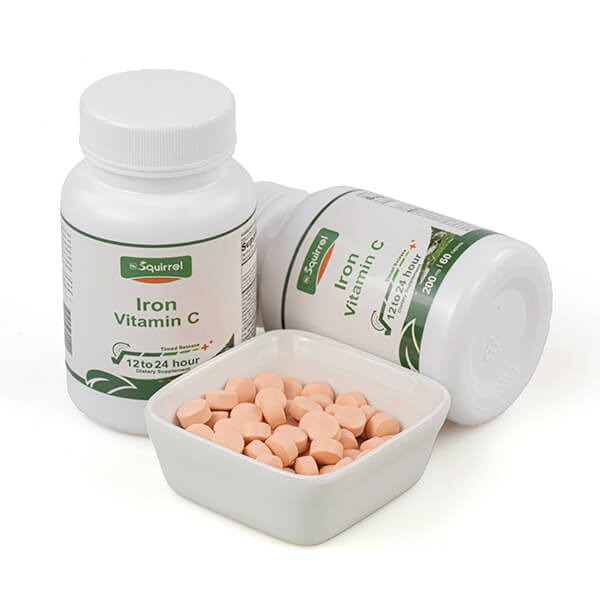 Vitamina C 200 mg con hierro 50 mg 60 tabletas Tabletas de liberación programada