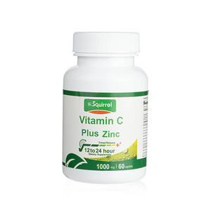 Vitamina C 1000 Mg 30 Comprimidos Caplet Complejo Con Zinc 15 Mg De Liberación Controlada